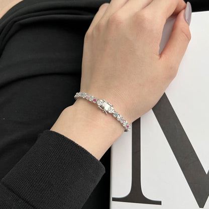 [Kismet Jewels ]Dazzling Radiant Multi Cut Daily Bracelet