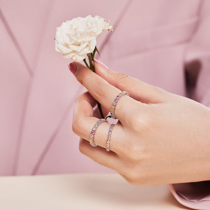 [Kismet Jewels ]Radiant Sparkling Round Cut Daily Ring