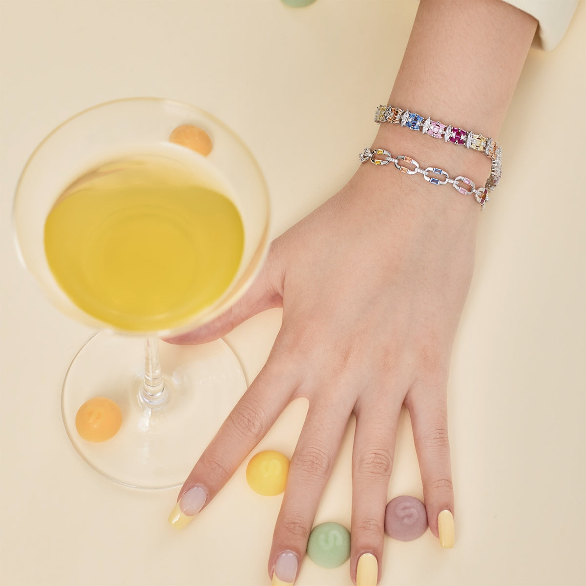 [Kismet Jewels ]Dazzling Colorful Daily Bracelet