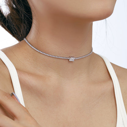 [Kismet Jewels ]2.0 carat Ornate Emerald Cut Necklace