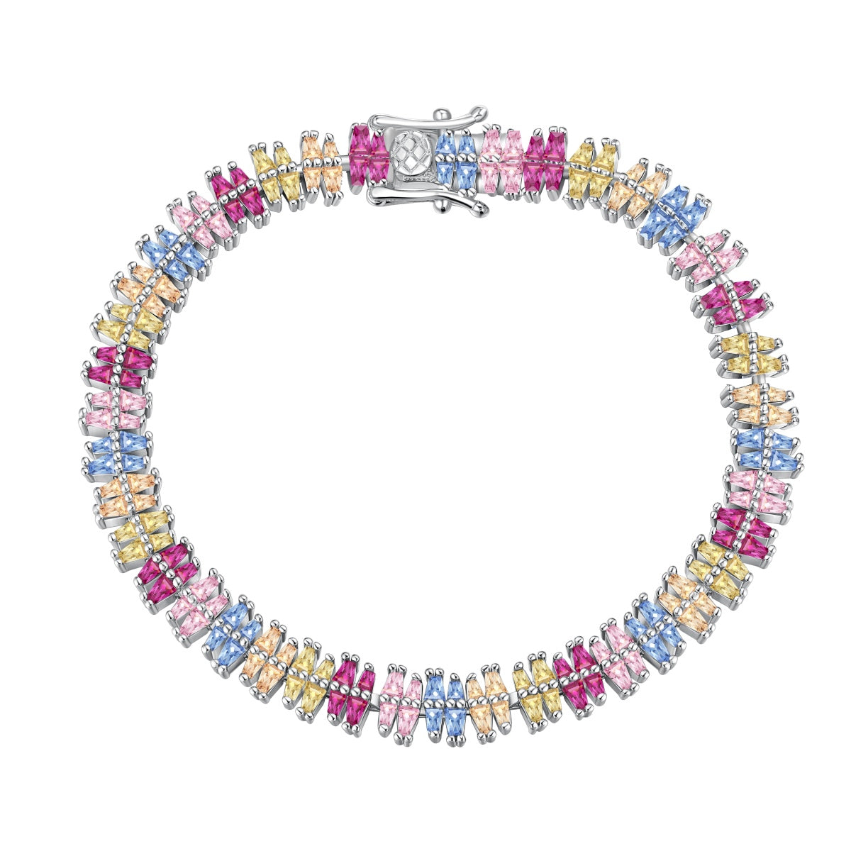 [Kismet Jewels ]Sparkling Exquisite Multi Cut Party Bracelet
