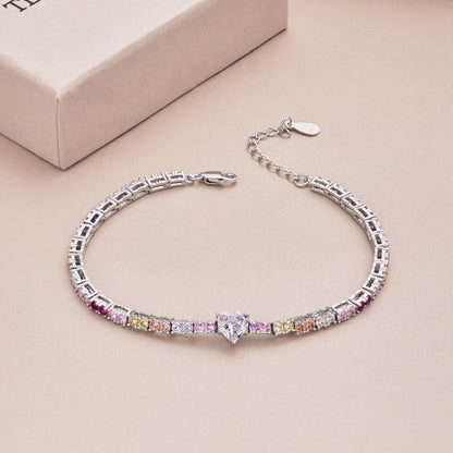 [Kismet Jewels ]Delicate Romantic Heart Shape Lover Bracelet