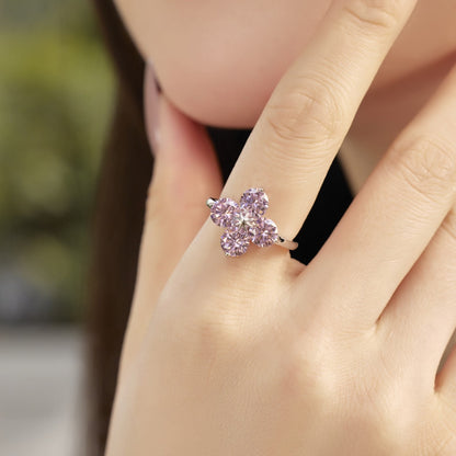 [Kismet Jewels ]Four-Leaf Clover Eight-Pointed Star Ring
