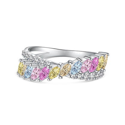 [Kismet Jewels ]Unique Colorful Marquise Cut Daily Ring