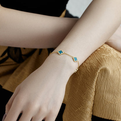 [Kismet Jewels ]Four-Leaf Clover Exquisite Bracelet