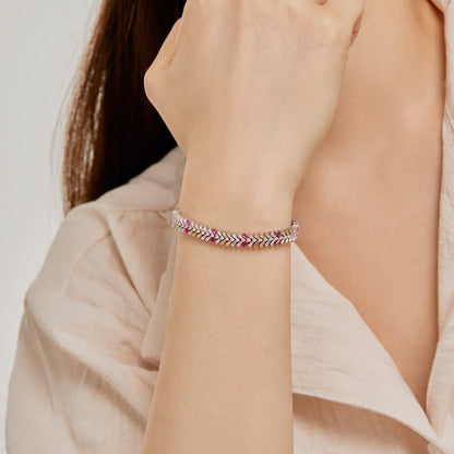 [Kismet Jewels ]Dainty Radiant Emerald Cut Daily Bracelet