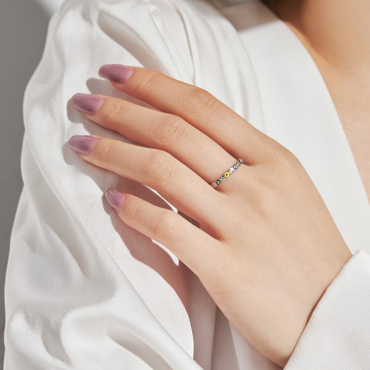 [Kismet Jewels ]Sparkling Vibrant Round Shape Daily Ring