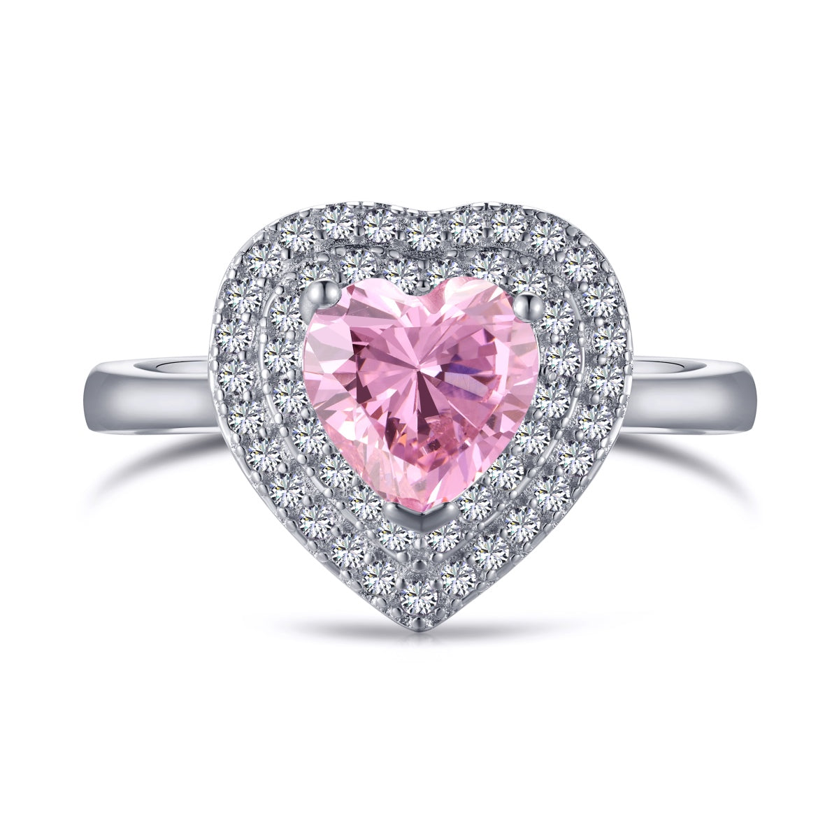 [Kismet Jewels ]Delicate Ebullient Heart Shape Wedding Ring