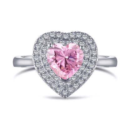 [Kismet Jewels ]Delicate Ebullient Heart Shape Wedding Ring