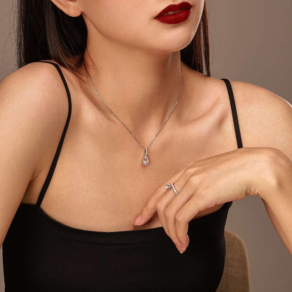 [Kismet Jewels ]Delicate Water Drop Shape Fashion Necklace