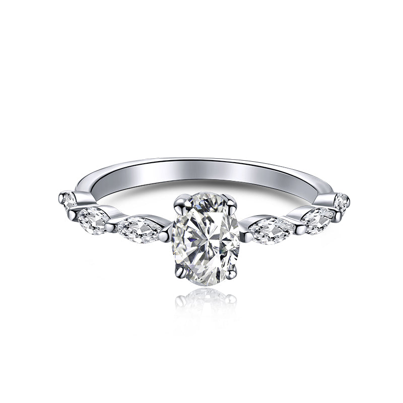 [Kismet Jewels ]0.75 Carat Luxurious Vibrant Elongated Cushion Cut Daily Ring