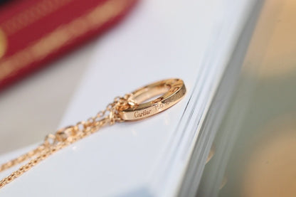 [Kismet Jewels ]LOVE NECKLACE ADJUSTABLE ROSE GOLD 2 DIAMOND