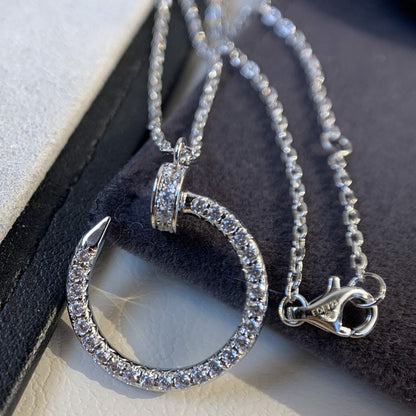 [Kismet Jewels ]JUSTE NECKLACE SILVER DIAMONDS