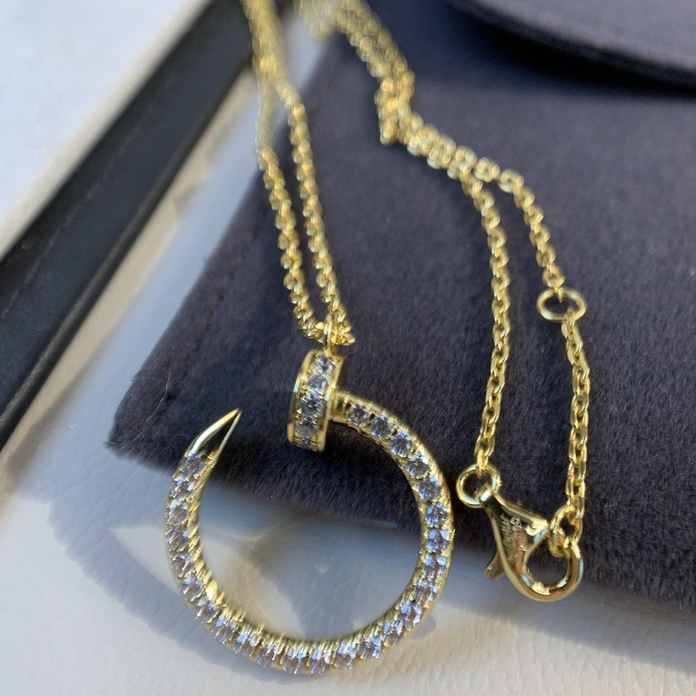 [Kismet Jewels ]JUSTE NECKLACE GOLD DIAMONDS