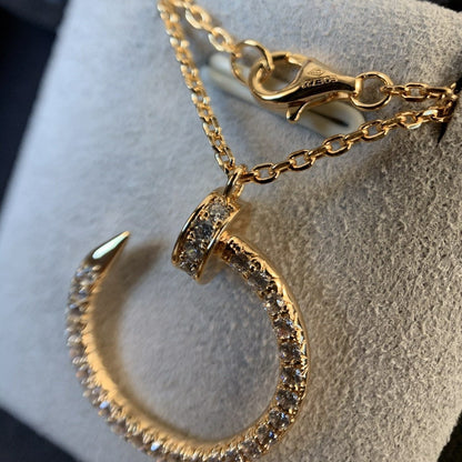 [Kismet Jewels ]JUSTE NECKLACE PINK GOLD DIAMONDS