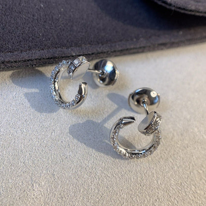 [Kismet Jewels ]JUSTE EARRINGS SILVER DIAMONDS