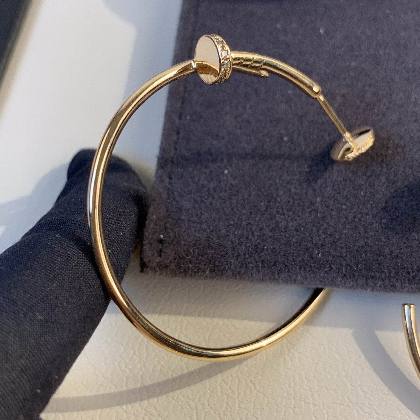 [Kismet Jewels ]JUSTE EARRINGS GOLD DIAMONDS 1.8MM