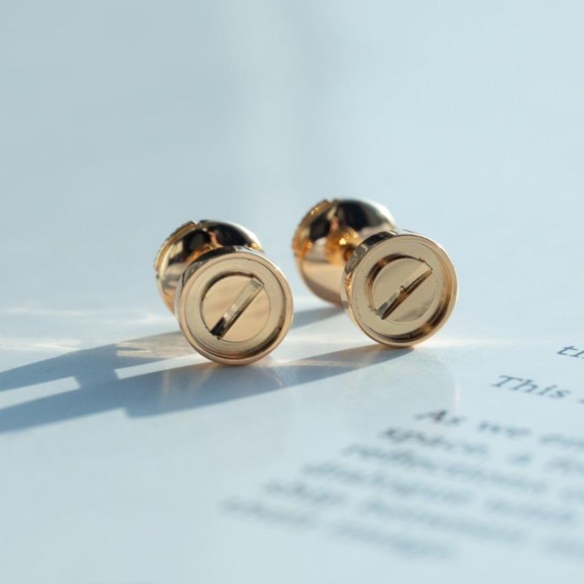 [Kismet Jewels ]LOVE EARRINGS PINK GOLD 10MM