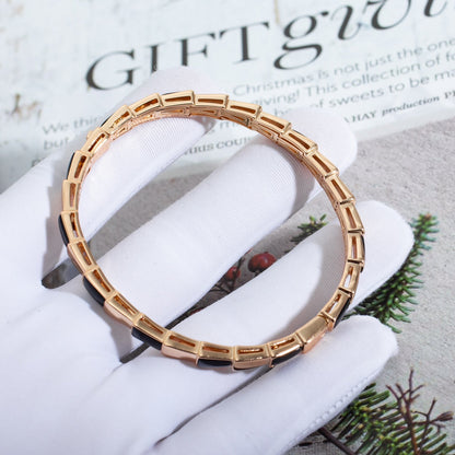 [Kismet Jewels ]SERPENTI BRACELET PINK GOLD ONYX