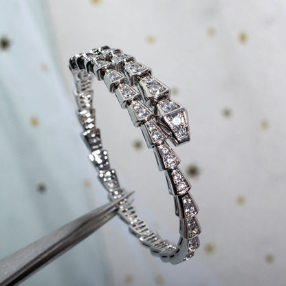 [Kismet Jewels ]SERPENTI BRACELET 6MM SILVER DIAMOND