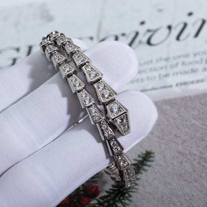 [Kismet Jewels ]SERPENTI BRACELET 6MM SILVER DIAMOND