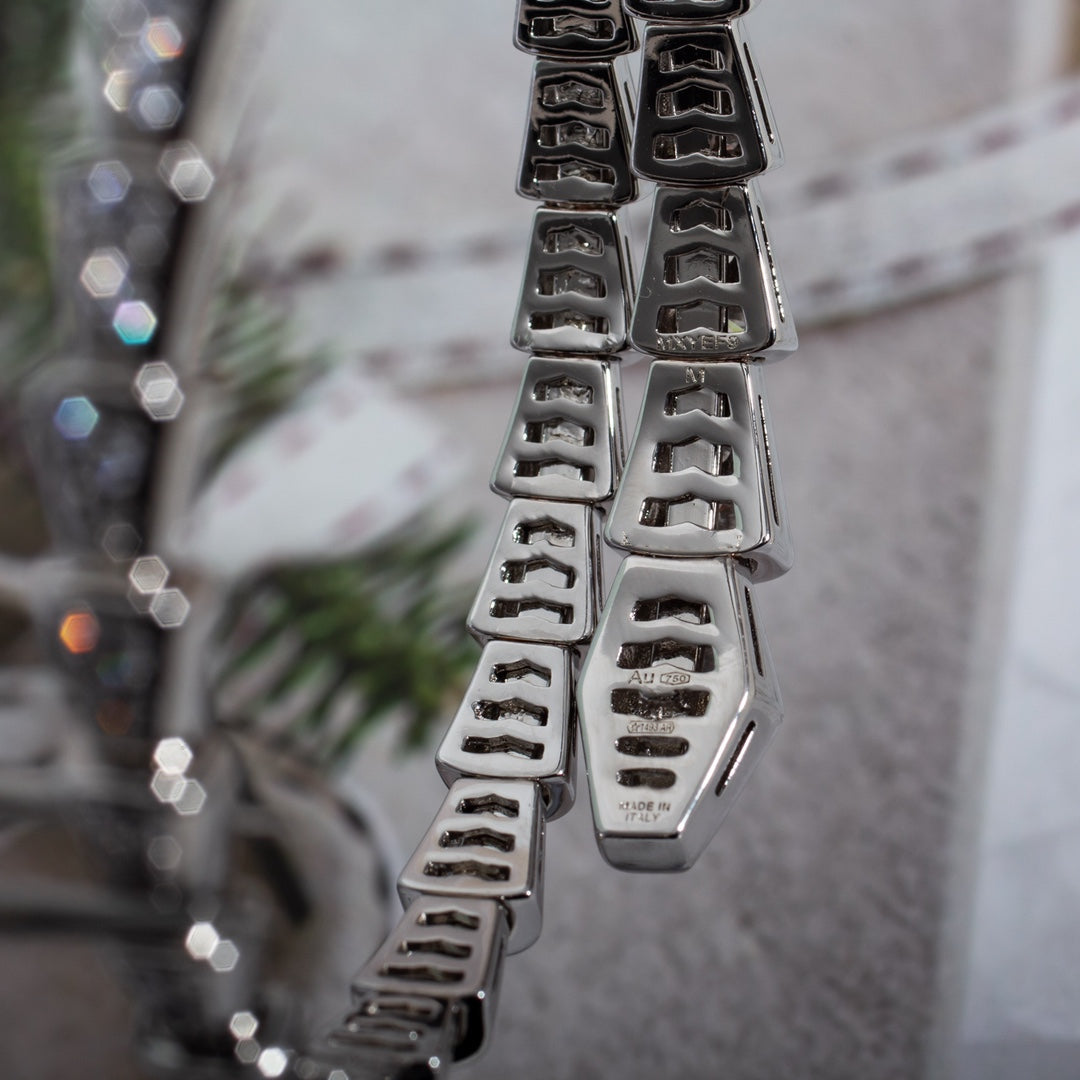 [Kismet Jewels ]SERPENTI BRACELET 6MM SILVER DIAMOND