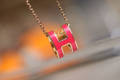 [Kismet Jewels ]POP H PEDANT PINK GOLD