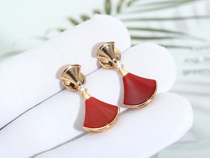 [Kismet Jewels ]DREAM Carnelian PINK GOLD EARRINGS