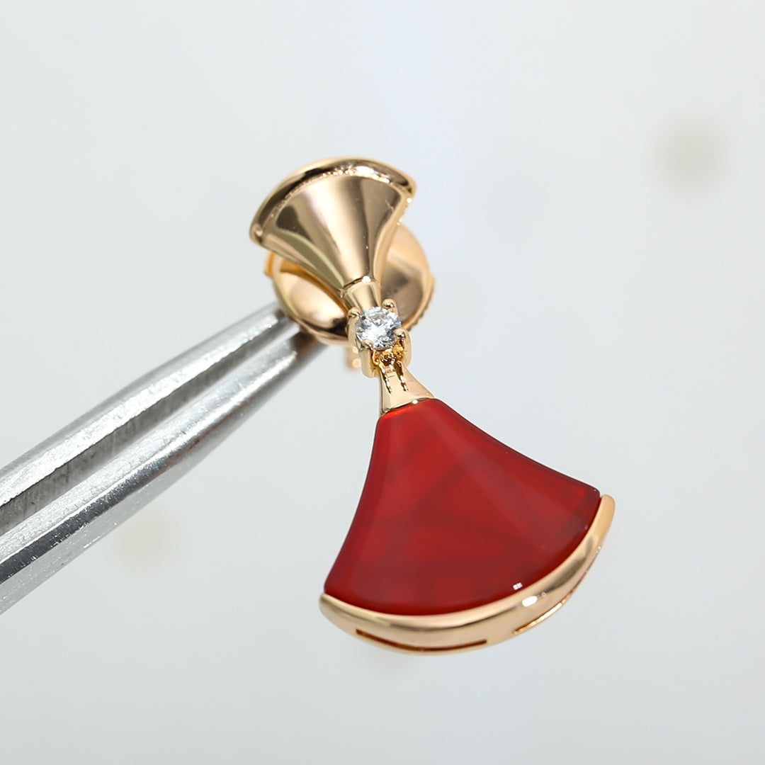 [Kismet Jewels ]DREAM Carnelian PINK GOLD EARRINGS