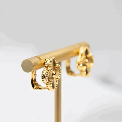 [Kismet Jewels ]CLOVER MEDIUM 1 MOTIFS LASER EARRINGS