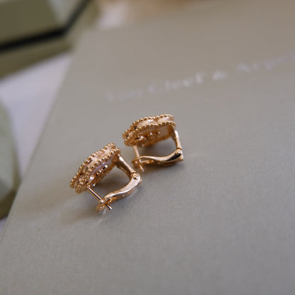 [Kismet Jewels ]LUCKY PINK GOLD WHITE MOP EARRINGS