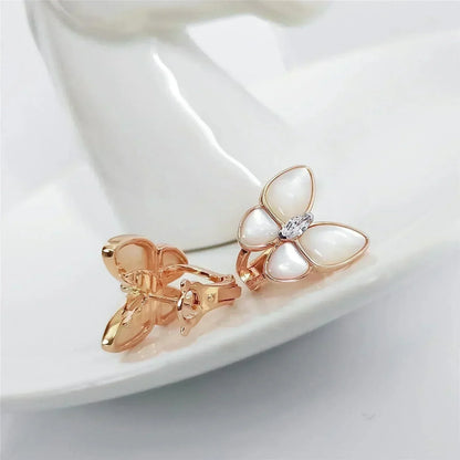 [Kismet Jewels ]BUTTERFLY MOP DIAMOND EARRINGS