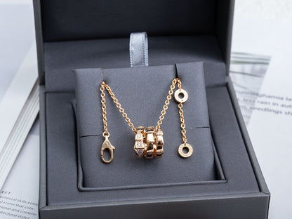 [Kismet Jewels ]SERPENTI PINK GOLD NECKLACE DIAMOND
