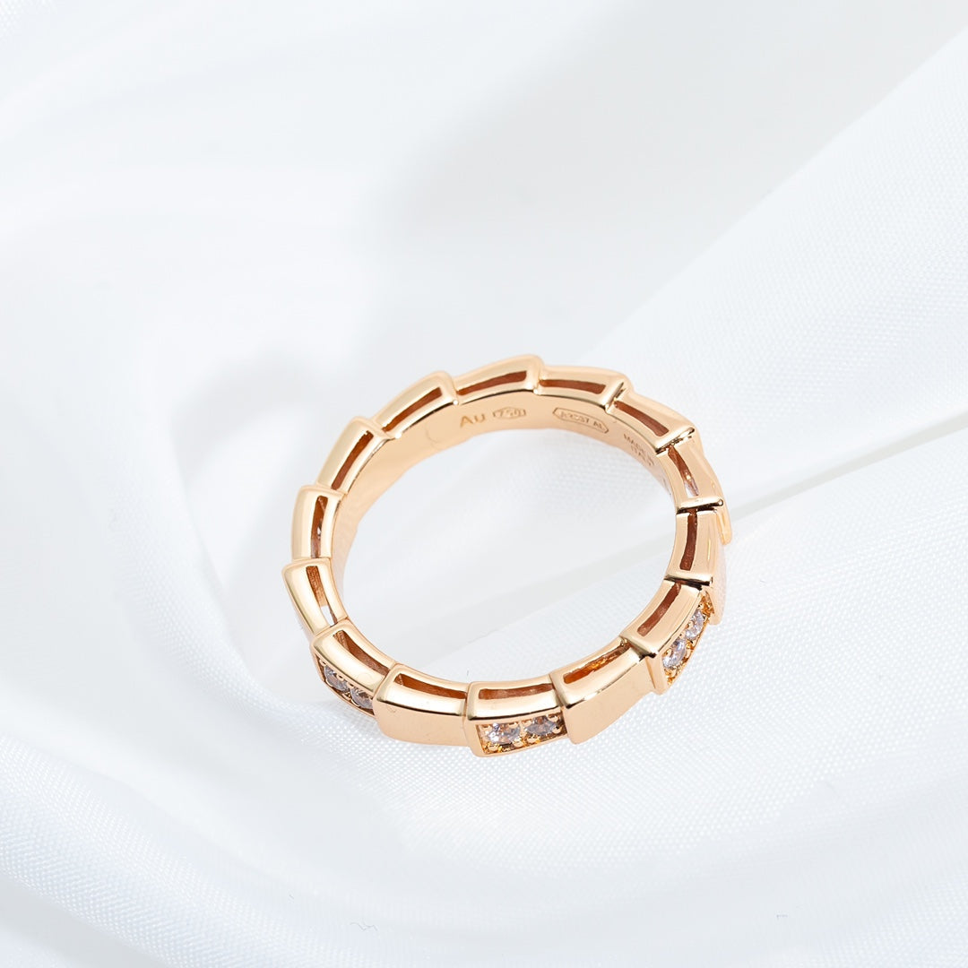 [Kismet Jewels ]SERPENTI RING PINK GOLD  3MM