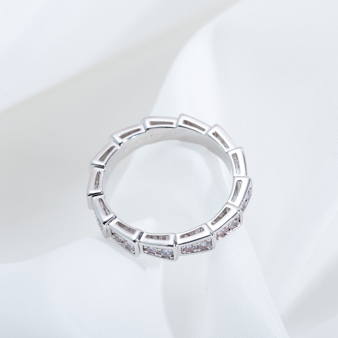 [Kismet Jewels ]SERPENTI RING SILVER DIAMOND PAVED 3MM