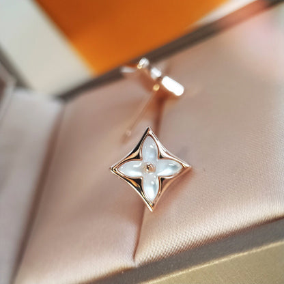 [Kismet Jewels ]STAR MOP PINK GOLD EARRINGS