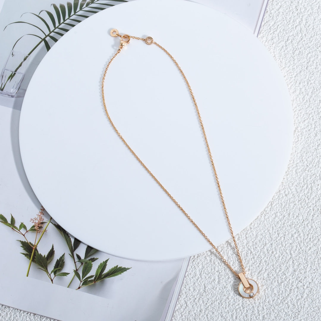 [Kismet Jewels ]GARI NECKLACE PINK GOLD MOP