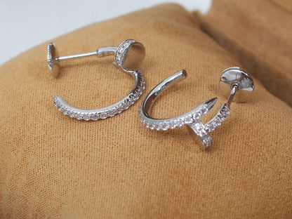 [Kismet Jewels ]JUSTE EARRINGS 12.75MM SILVER DIAMOND