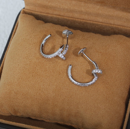 [Kismet Jewels ]JUSTE EARRINGS 12.75MM SILVER DIAMOND