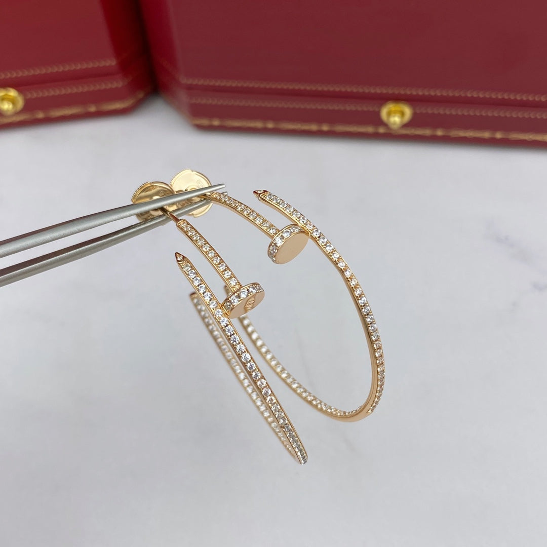 [Kismet Jewels ]JUSTE EARRINGS FULL DIAMONDS 1.8MM