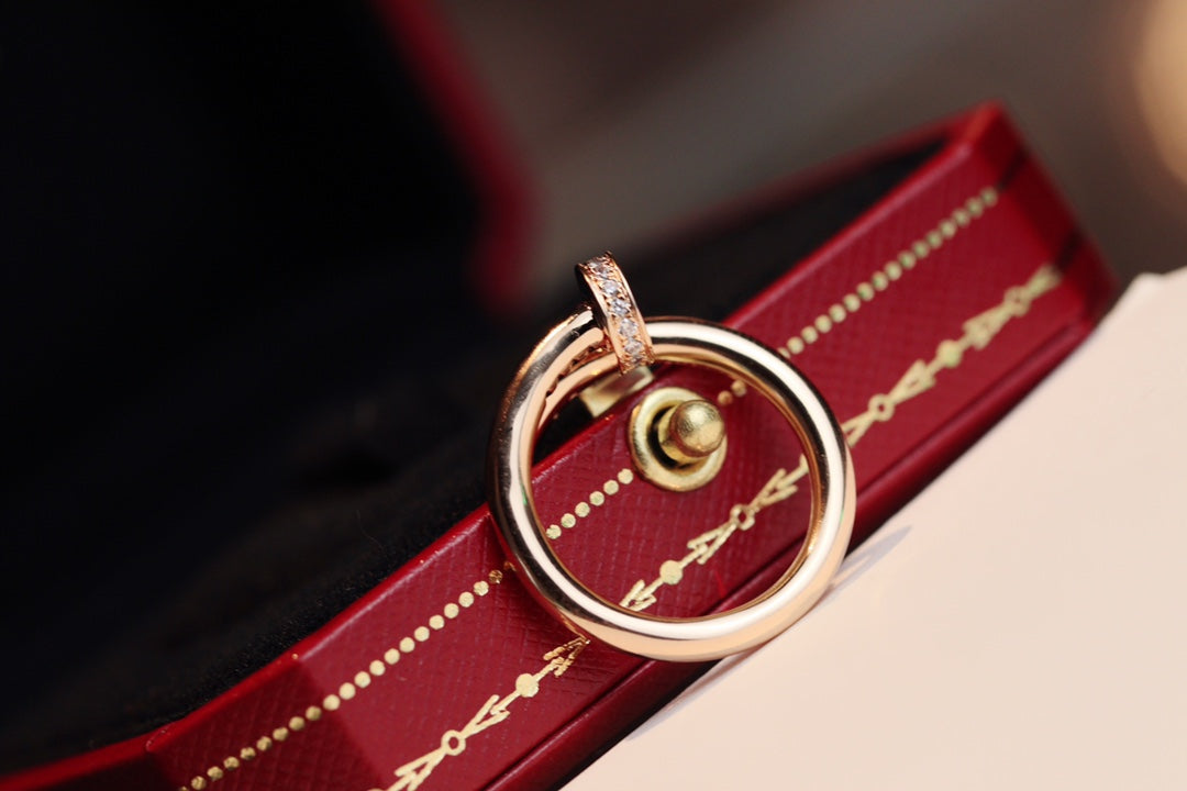 [Kismet Jewels ]JUSTE RING 2.65MM PINK GOLD DIAMOND