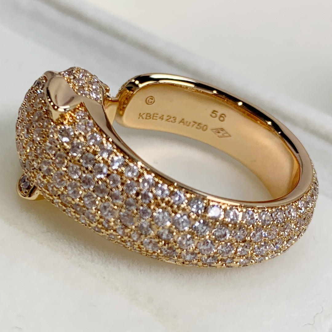 [Kismet Jewels ]PANTHERE PINK GOLD DIAMOND RING