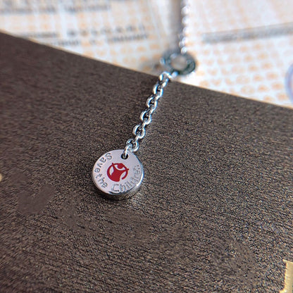 [Kismet Jewels ]ZERO 1 BLACK CERAMIC SILVER NECKLACE