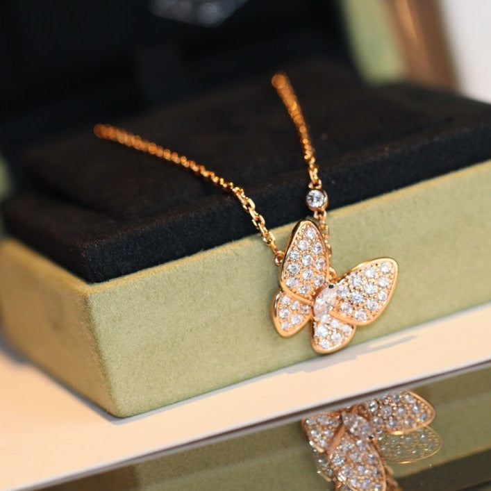 [Kismet Jewels ]BUTTERFLY DIAMOND NECKLACE