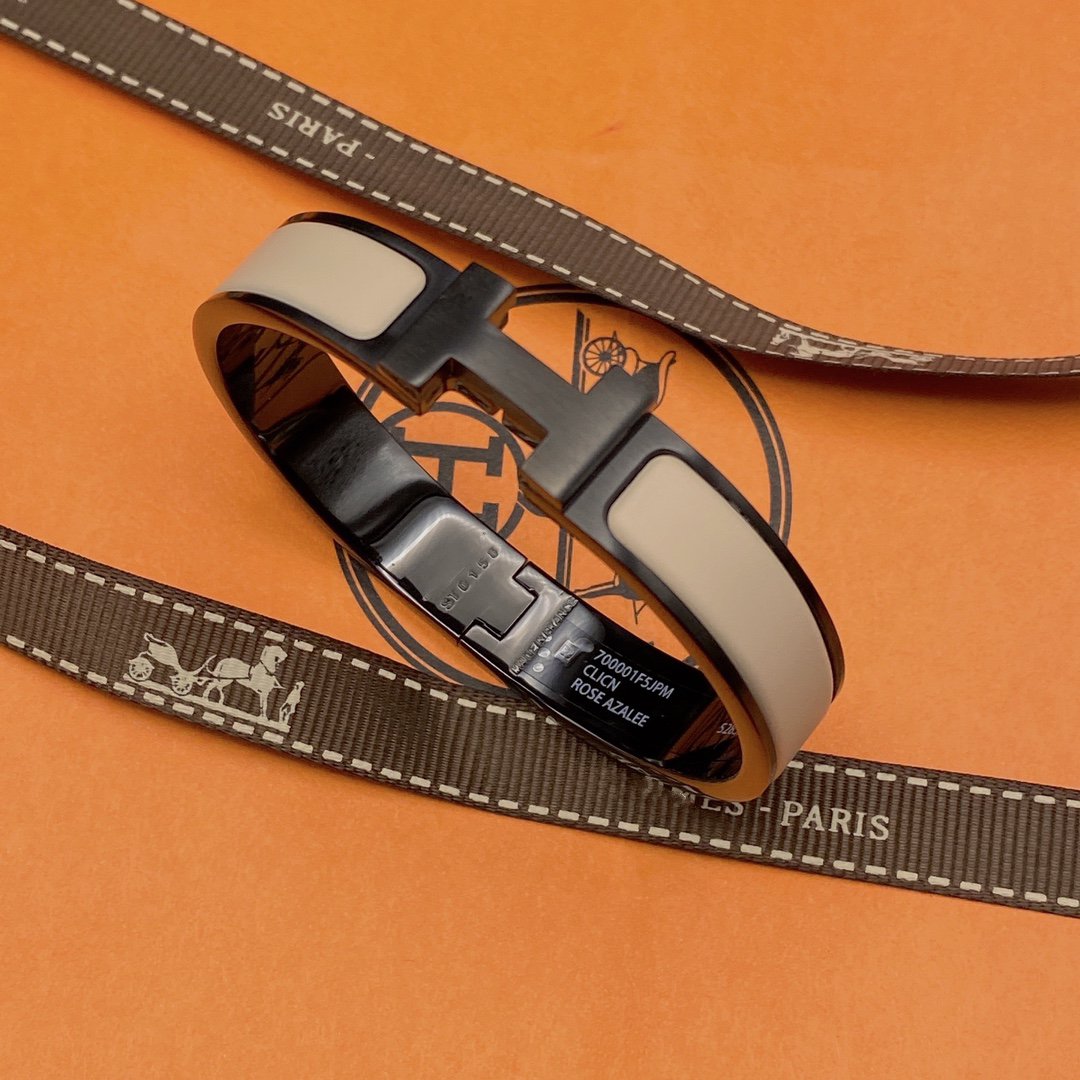 [Kismet Jewels ]H BRACELET 12MM BLACK BEIGE CERAMIC