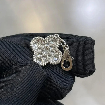 [Kismet Jewels ]CLOVER 5 MOTIFS  DIAMOND BRACELET SILVER