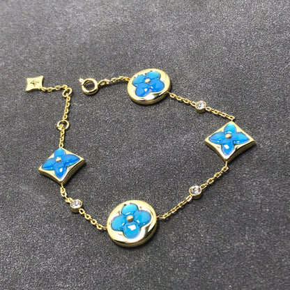 [Kismet Jewels ]STAR AND SUN TURQUOISE 4 MOTIFS 3 DIAMONDS