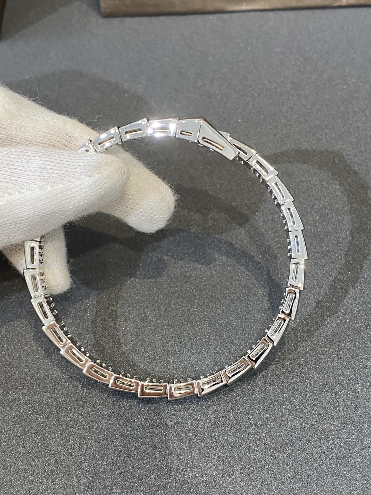 [Kismet Jewels ]SERPENTI BRACELET DIAMONDS SILVER
