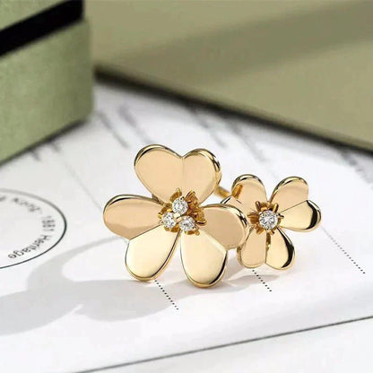 [Kismet Jewels ]CLOVER COMOS GOLD DIAMOND RING