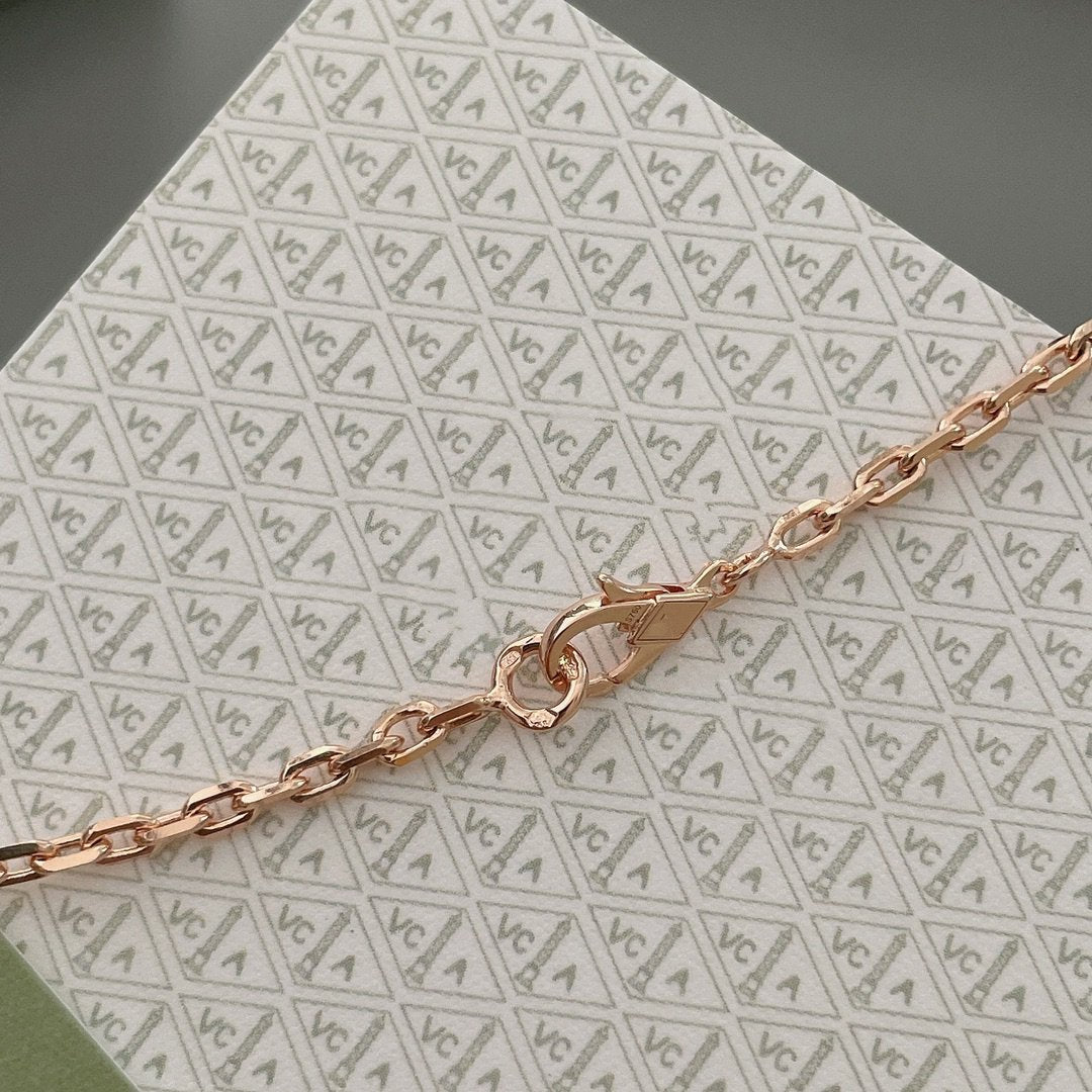[Kismet Jewels ]LUCKY SPRING 15 MOTIFS ROSE GOLD NECKLACE
